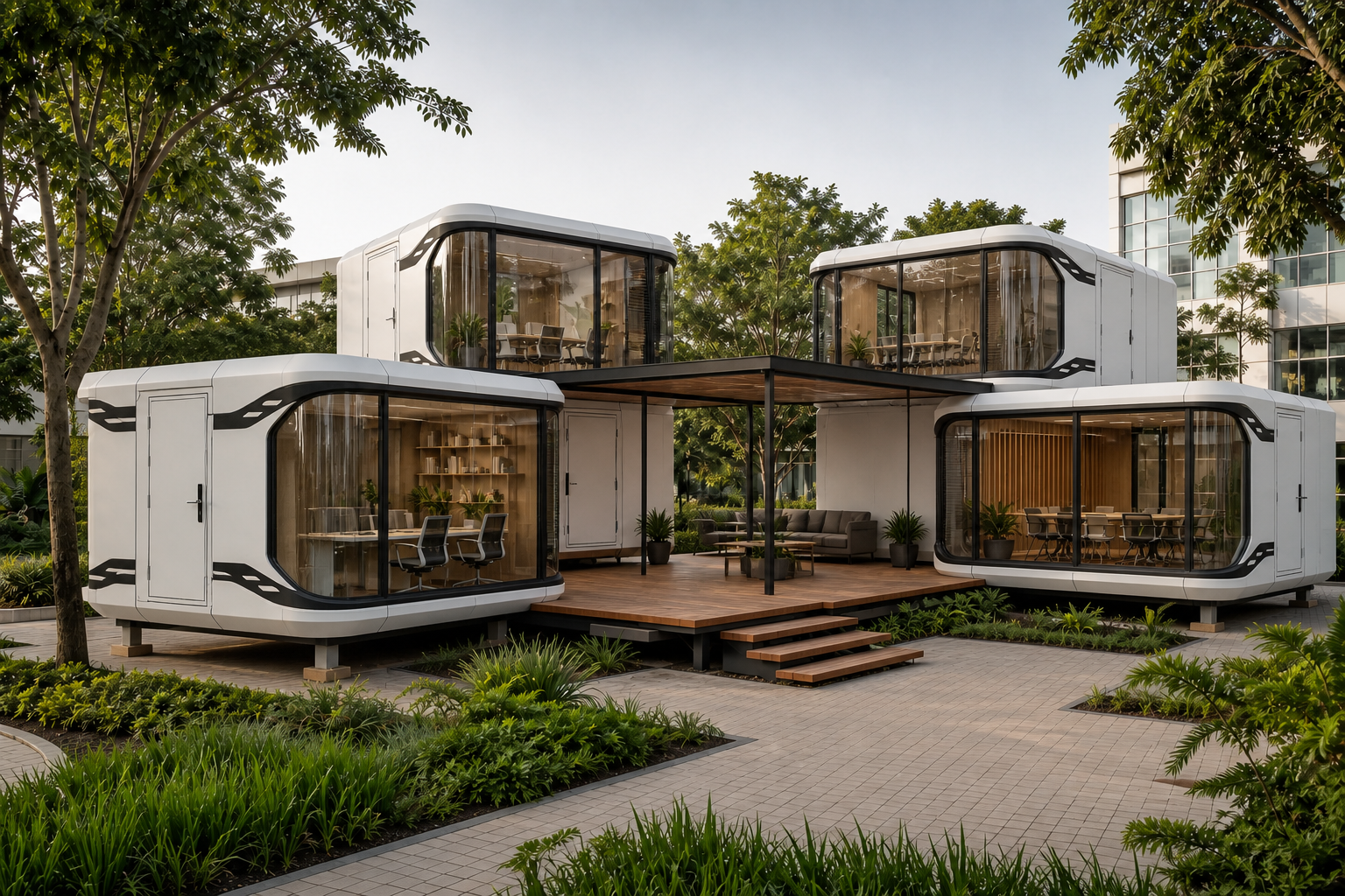Modular Capsule Co-working Studio